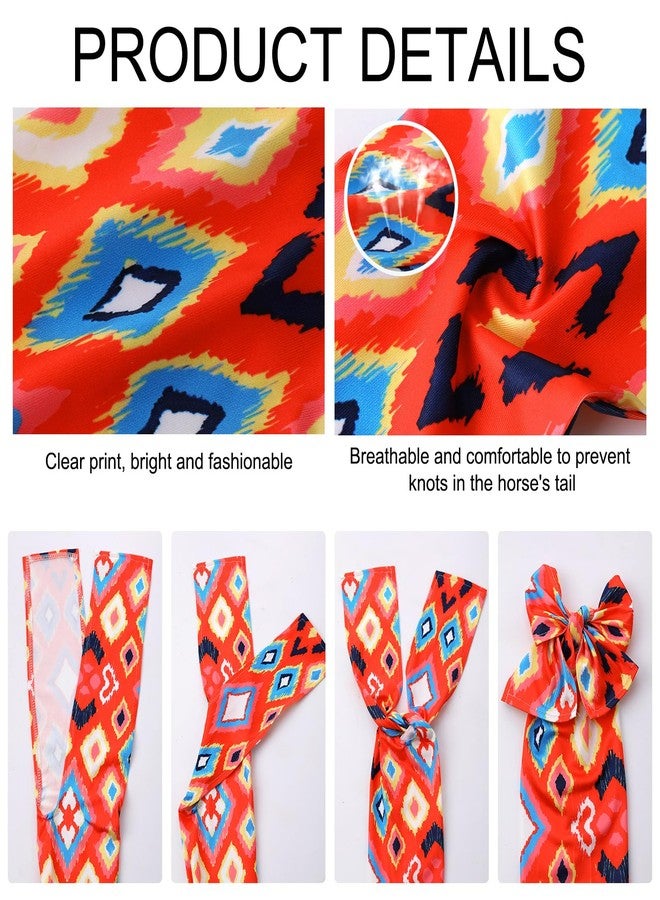 Bulyoou 4 Pcs Horse Tail Bag Stretchy 22" Breathable with 2 Strands to Keep Clean and Protected Grooming Supplies - Image 3
